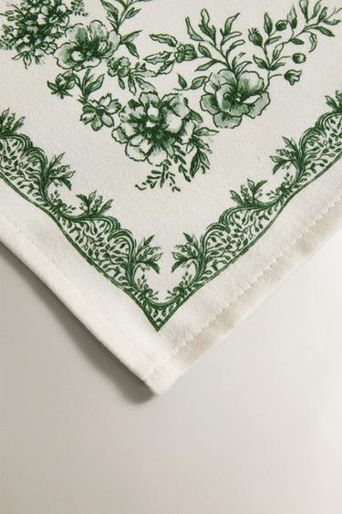 PRINTED SATEEN PLACEMAT - Greenish by Zara - Image 2