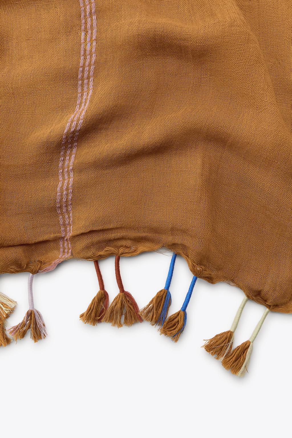 Thumbnail image for STRIPED LINEN BLEND SCARF