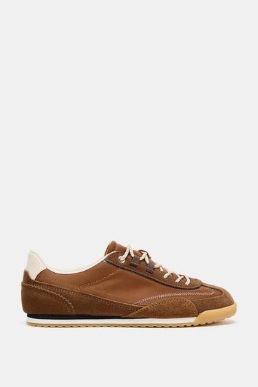 ZAPATILLA COMBINADAS - Marrón de Zara