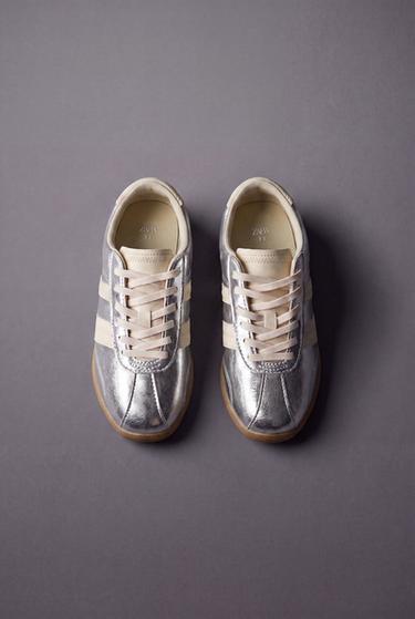 BAMBA METALIZADA - Plata de Zara