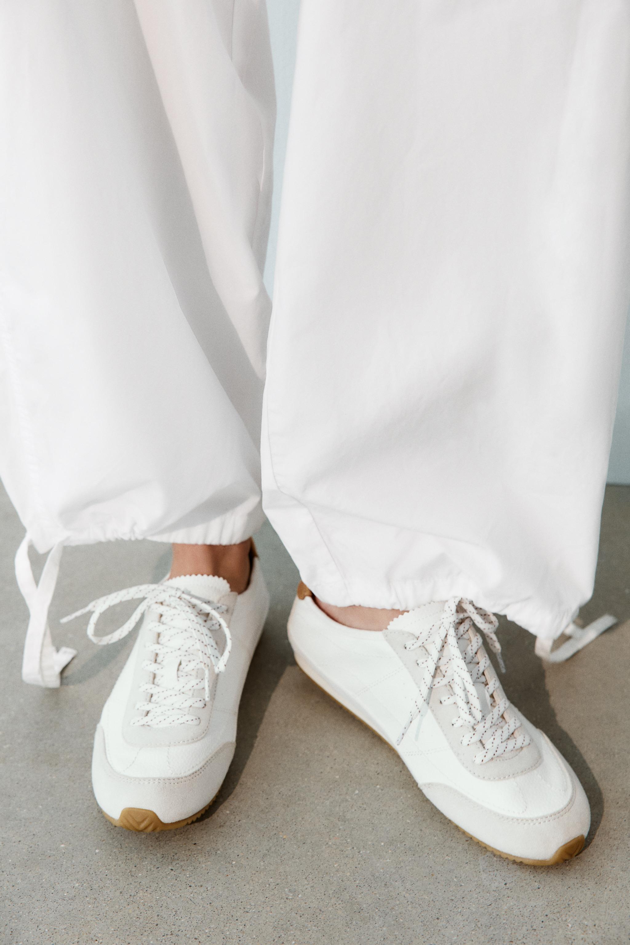 Женские кроссовки Zara DERBY SNEAKERS WITH HEEL DETAIL — фото 2