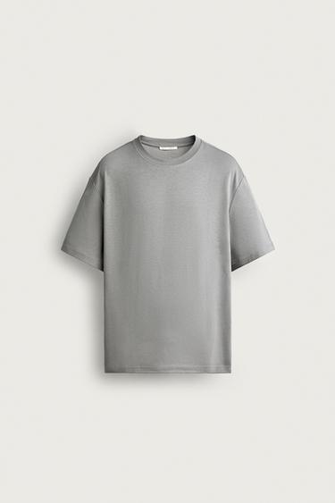 INTERLOCK RELAXED FIT KAMISETA /04 - Gris arrunta, Zara-rena