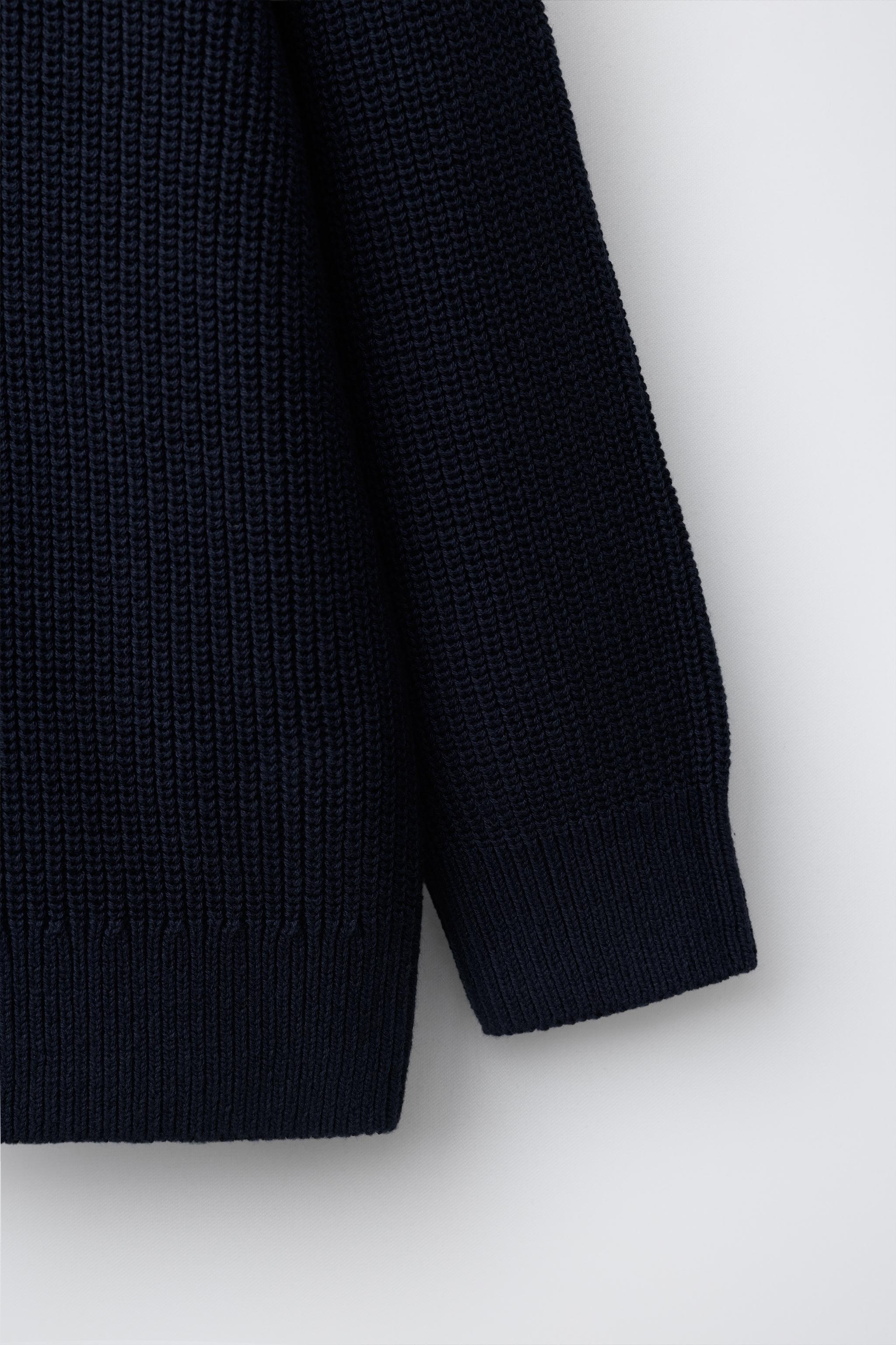 KNIT ZIP-UP JUMPER