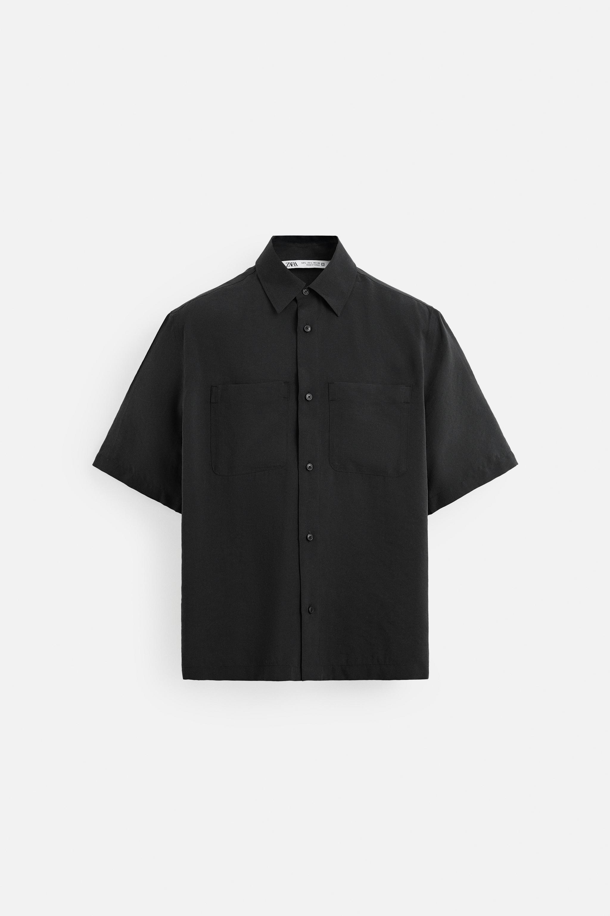 【ZARA】RELAXED FIT デニムシャツ ブラック | 7545/480/800 ZARA】RELAXED FIT デニムシャツ ブラック | 7545/480/800
