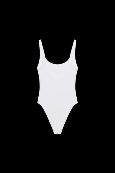BODY TIRANTES ALGODÓN - Blanco de Zara
