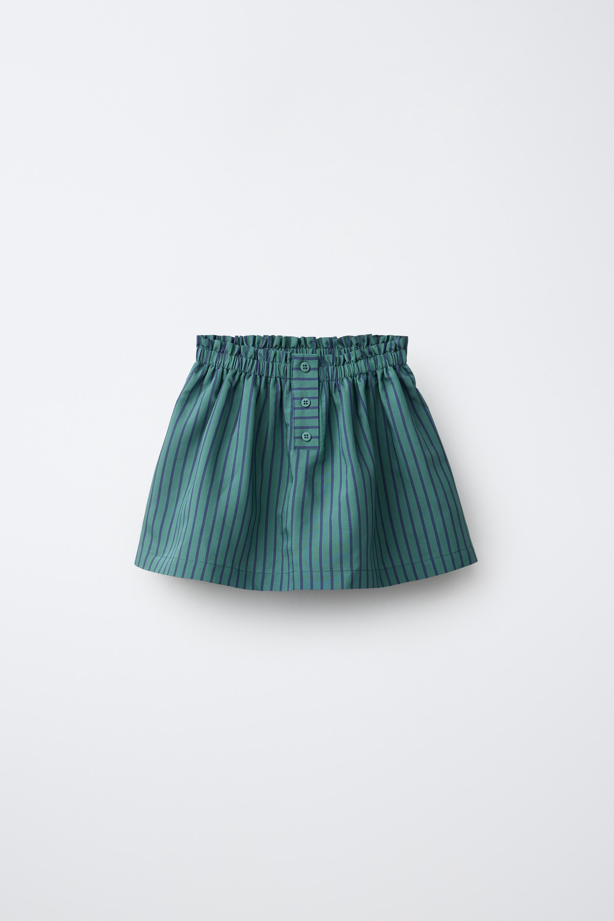 STRIPED MODAL SKORT — Duck blue (alternate view)