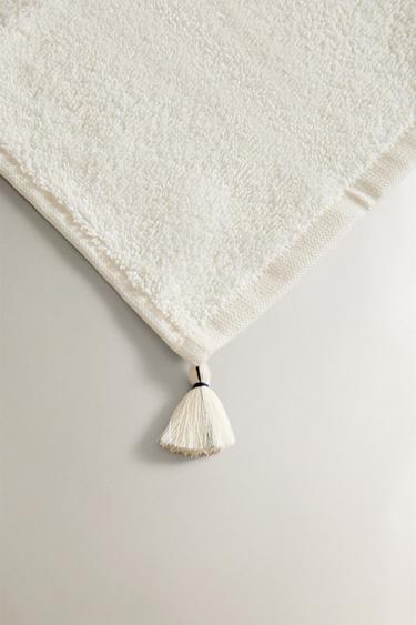 PACK OF HAND TOWELS WITH TASSELS (PACK OF 3) - Blues by Zara - Image 3