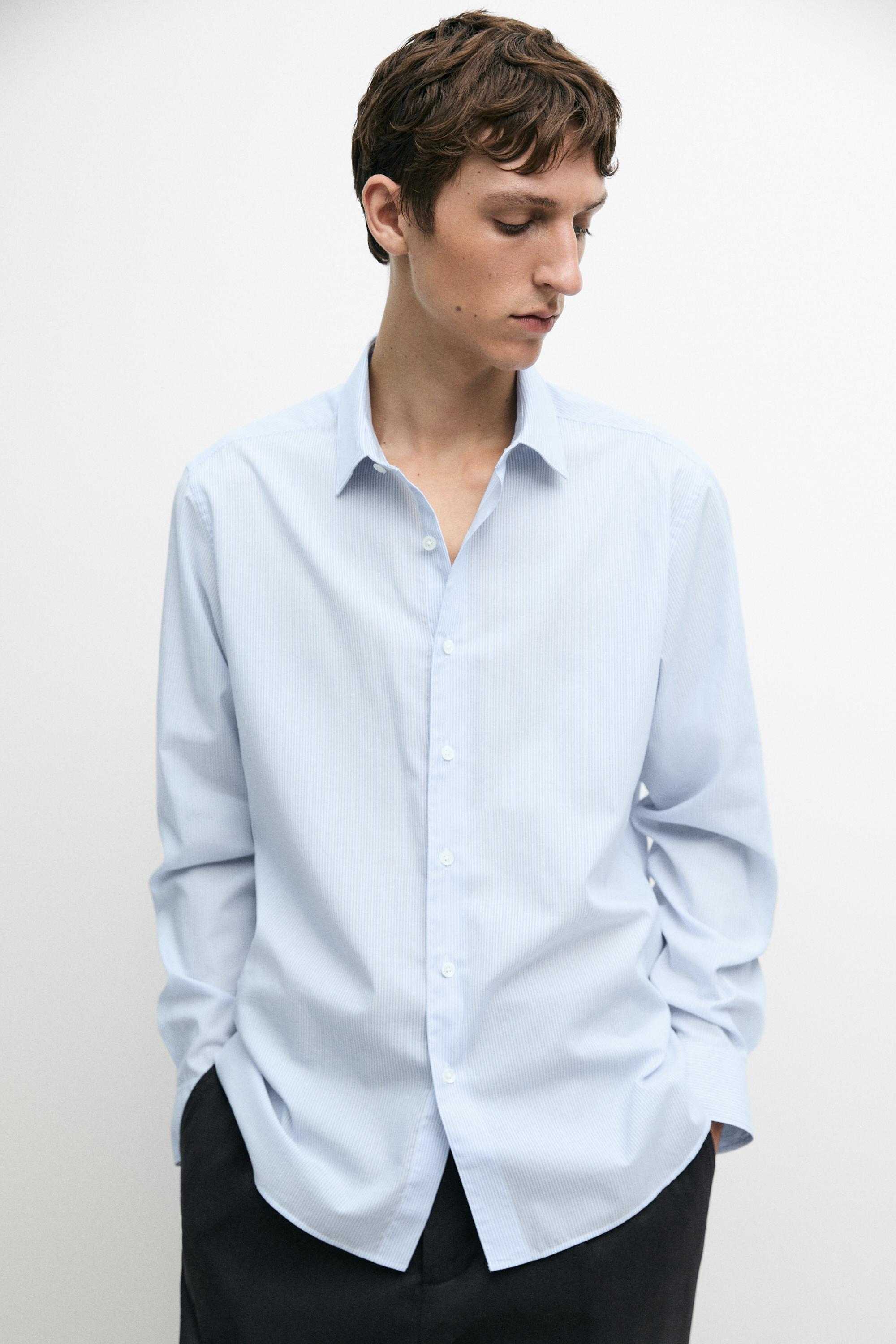 Striped regular fit shirt