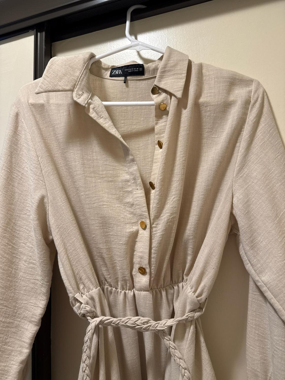 WOVEN BELT SHIRTDRESS - Image 2