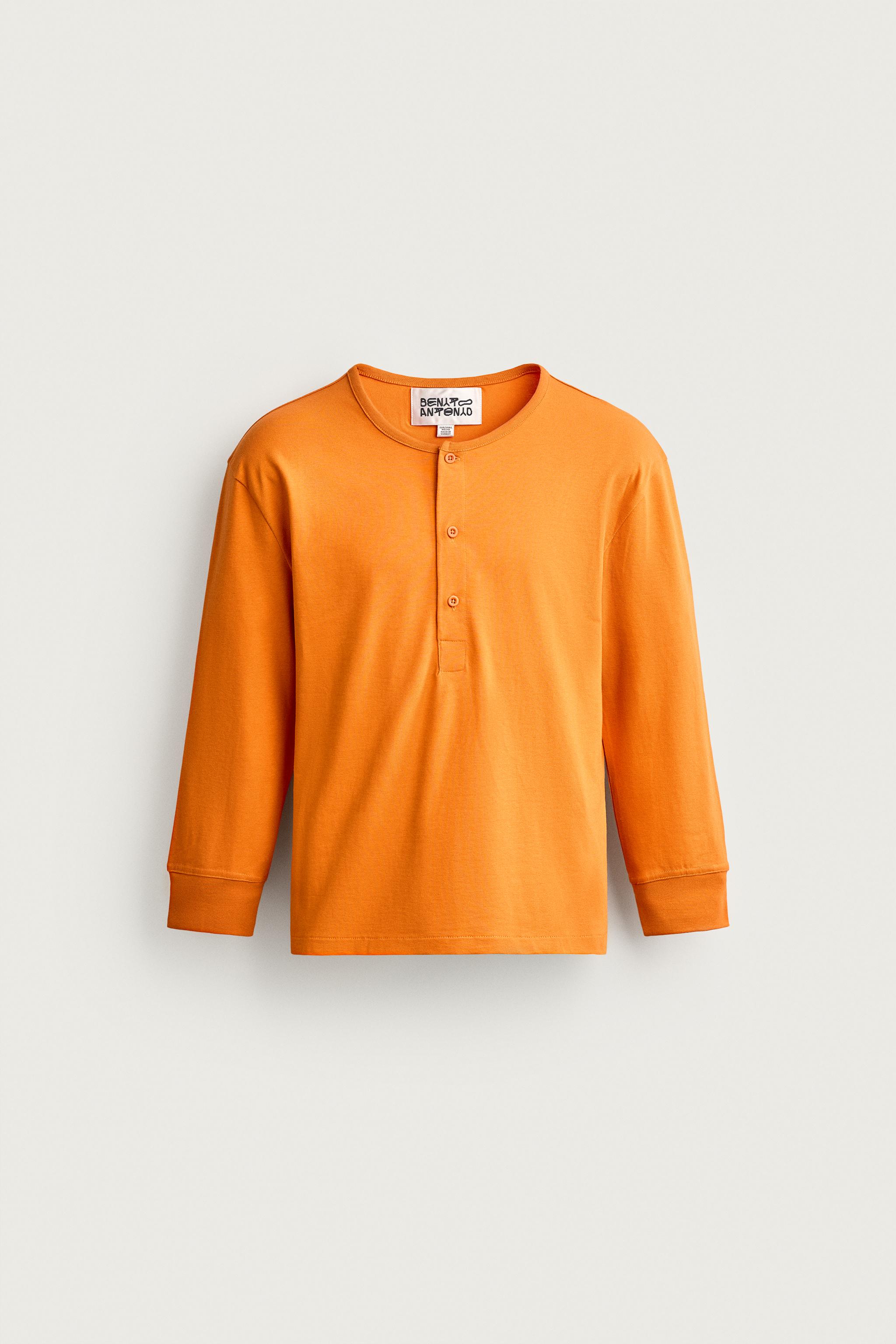 Zara DÜĞMELİ YAKA CROPPED FIT T-SHIRT görsel 5