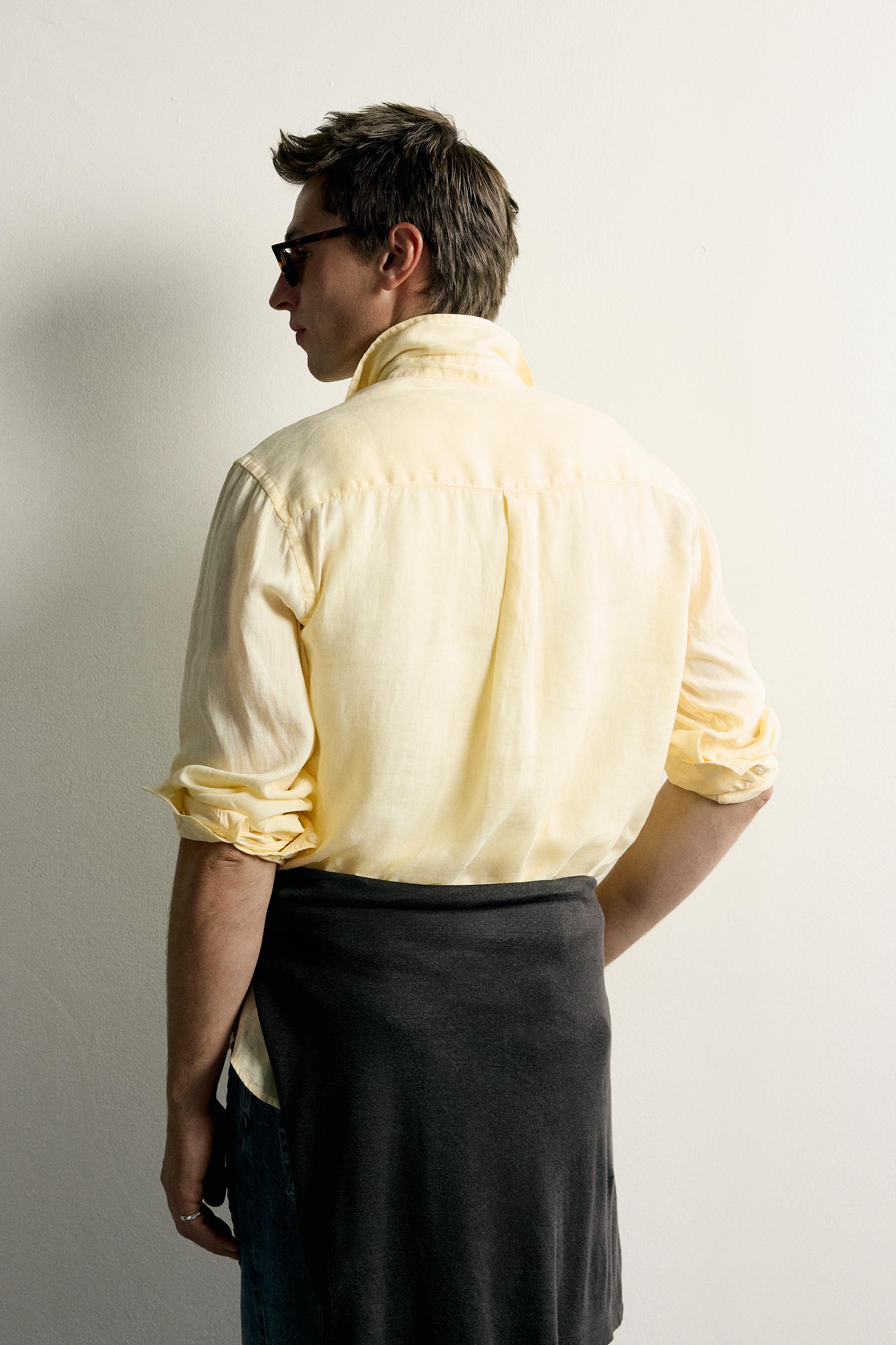 100% LINEN REGULAR FIT SHIRT