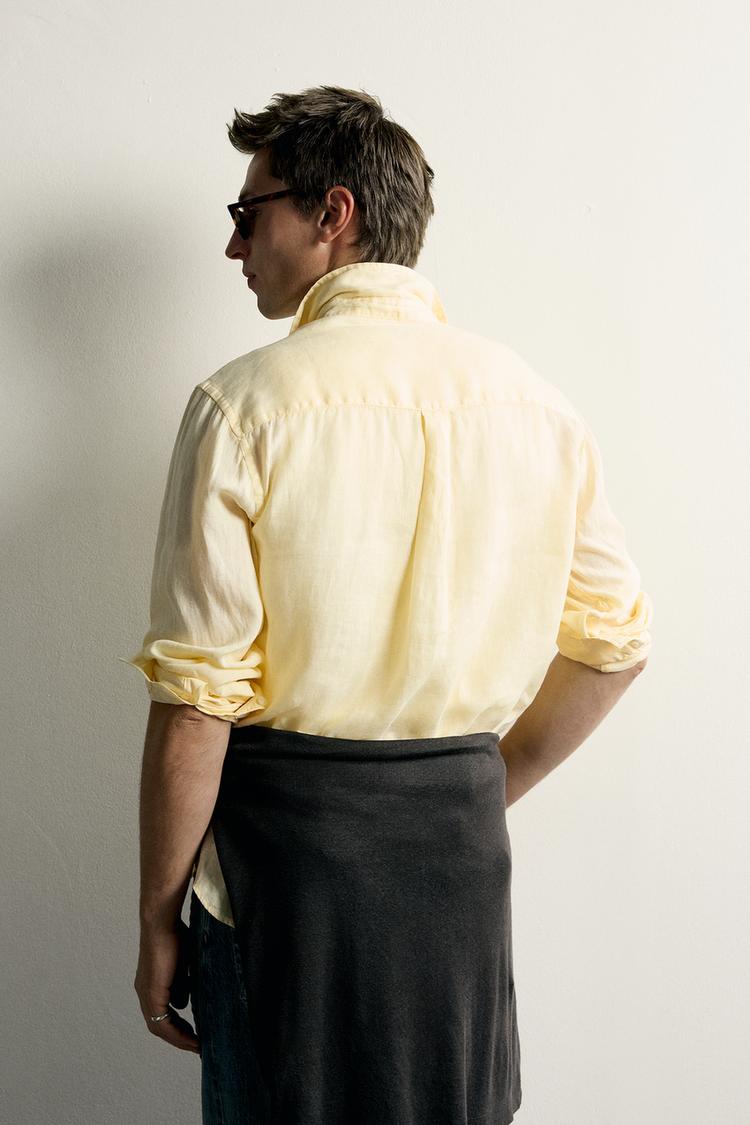 Camisa de lino 100% corte regular 3