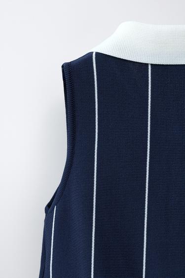 PENN © STRIPED POLO TOP - Dark navy by Zara - Image 3
