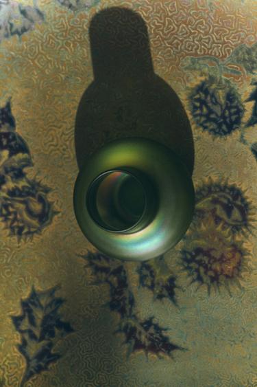 PETIT IRIDESCENT GLASS VESSEL I COLIN KINGグリーンZaraのPETIT IRIDESCENT GLASS VESSEL I COLIN KING - グリーン 