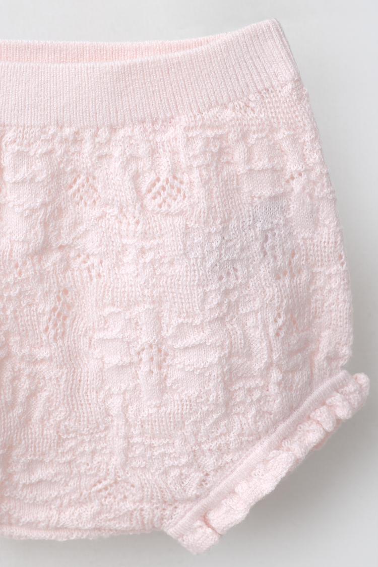 Conjunto de chaqueta de punto de algodón y seda y pantalones cortos 5