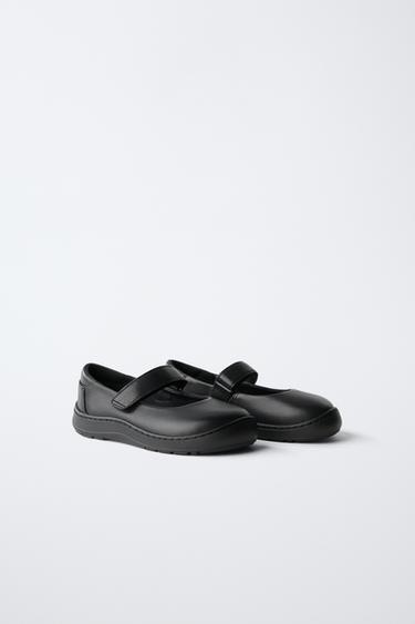 LEATHER BAREFOOT BALLET FLATS — Black 2