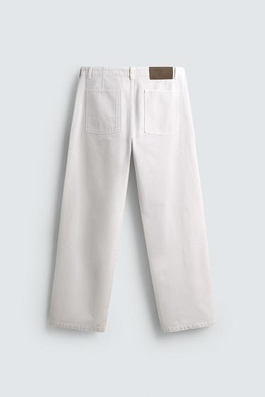PANTALON CHINO DENIM LIMITED EDITION - Blanc cassé de Zara - Image 8