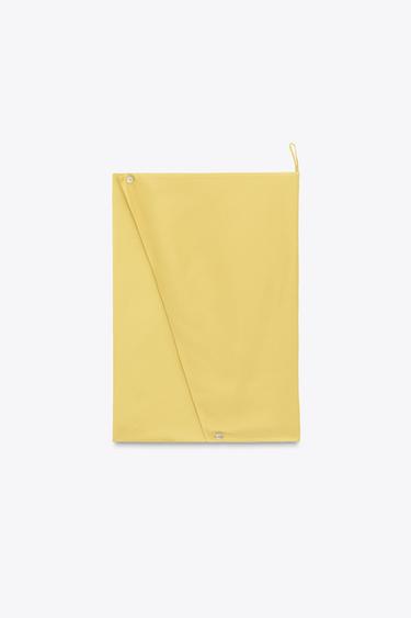 ROBE LONGUE CAPE NŒUDS LIMITED EDITION - Jaune citron de Zara - Image 4