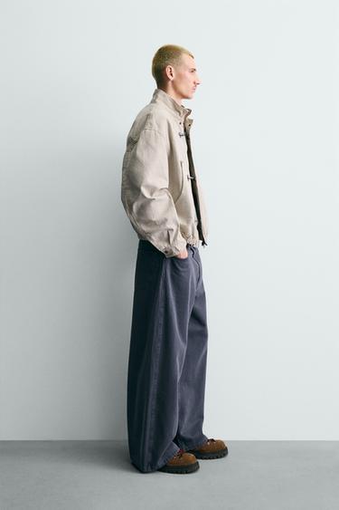BLOUSON COURT À BRANDEBOURGS - Écru de Zara - Image 3