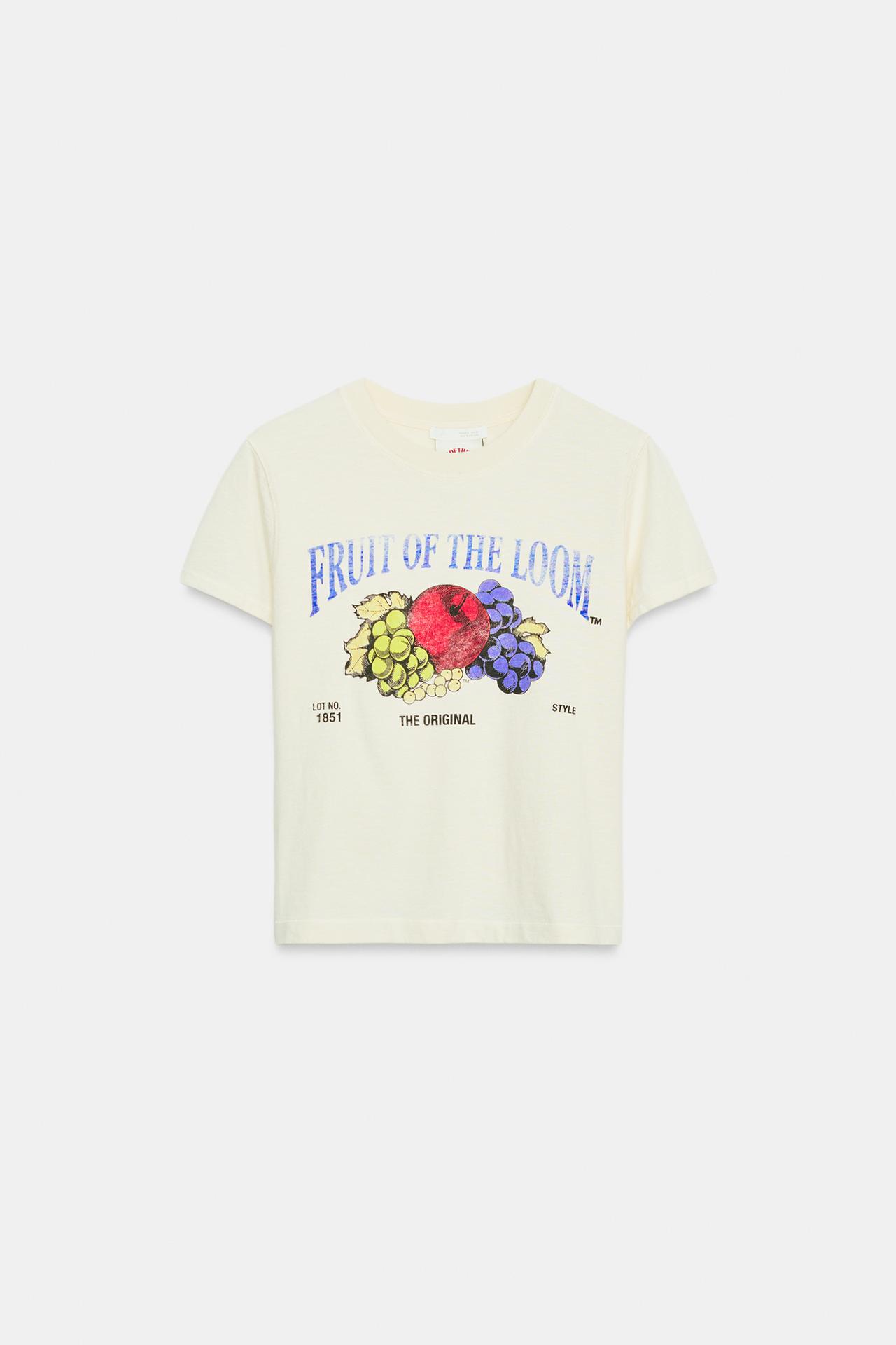 FRUIT OF THE LOOM™ SLUB T-SHIRT — Ecru