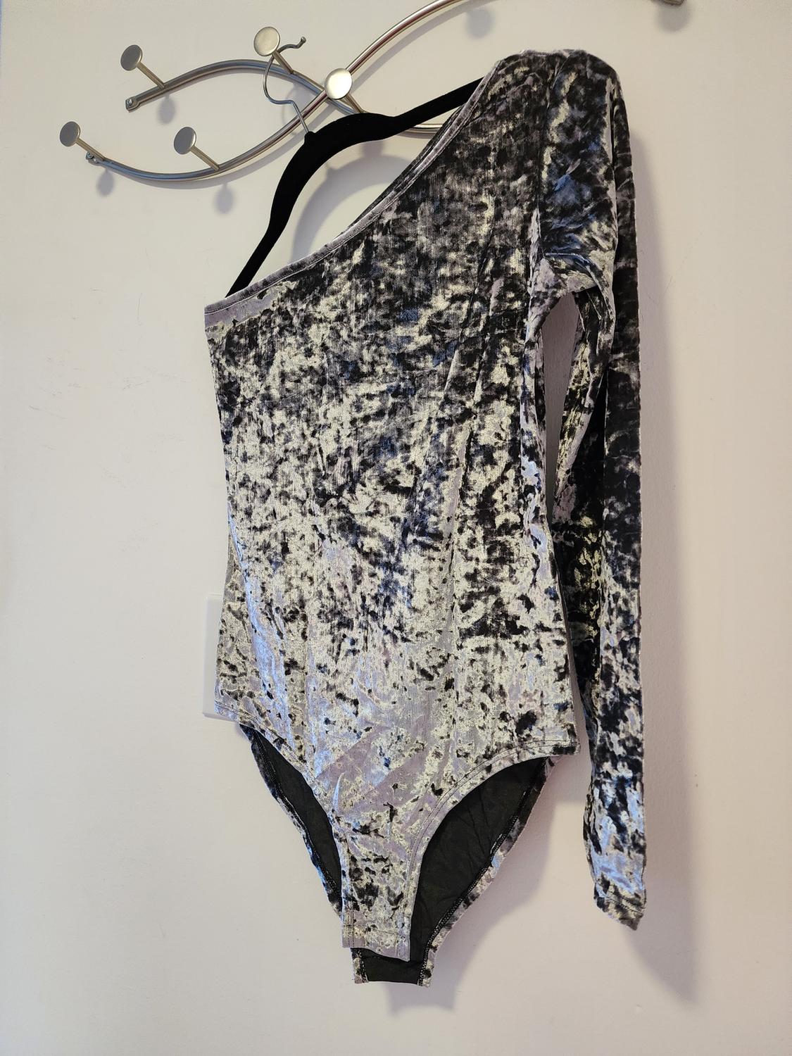 SATIN EFFECT ASYMMETRIC BODYSUIT - Image 2