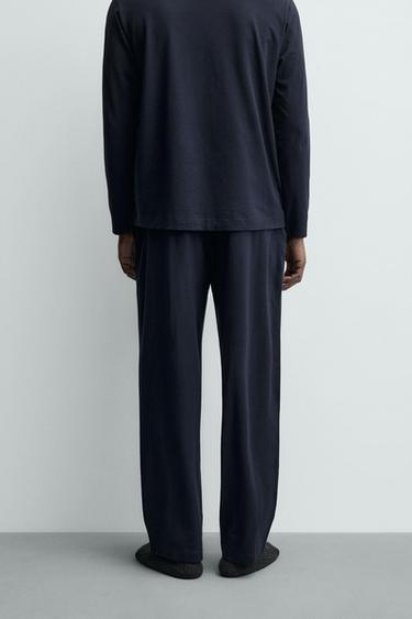 FLUID PYJAMA SET - Navy blue by Zara - Image 4