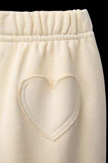 HEART POCKET JOGGER TROUSERS - Vanilla by Zara