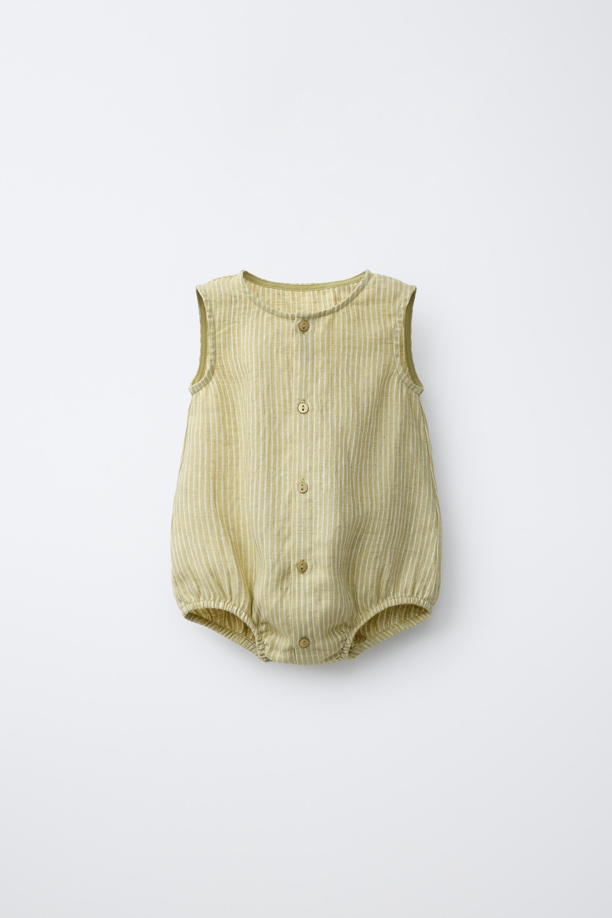 Льняная куртка в полоску