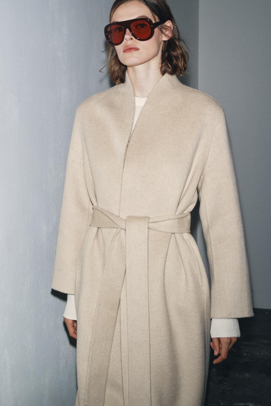 ZW COLLECTION LIMITED EDITION MINIMAL WOOL BLEND COAT
