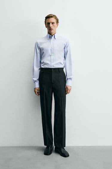 Zara PAMUČNA KOŠULJA REGULAR KROJA – Prugasto – Slika 0