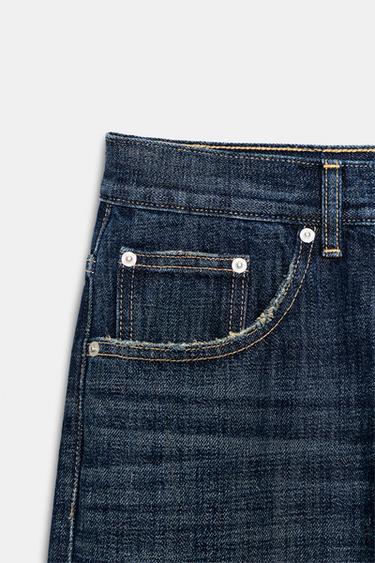 JEANS TRF BAGGY TAPERED TAILLE BASSE - Bleu marine de Zara - Image 7