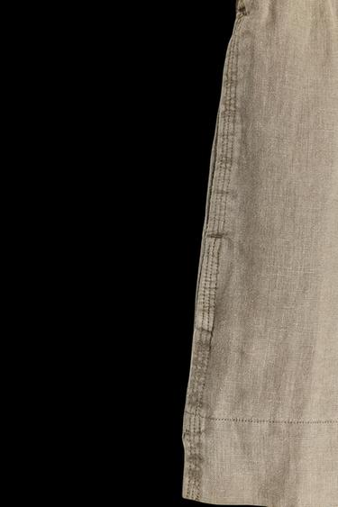 LEINENSHORTS 100 % – ZW COLLECTION - Taupegrau von Zara