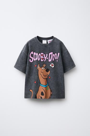 SCOOBY DOO ™ WASHED-EFFECT T-SHIRT - Anthracite grey by Zara - Image 0