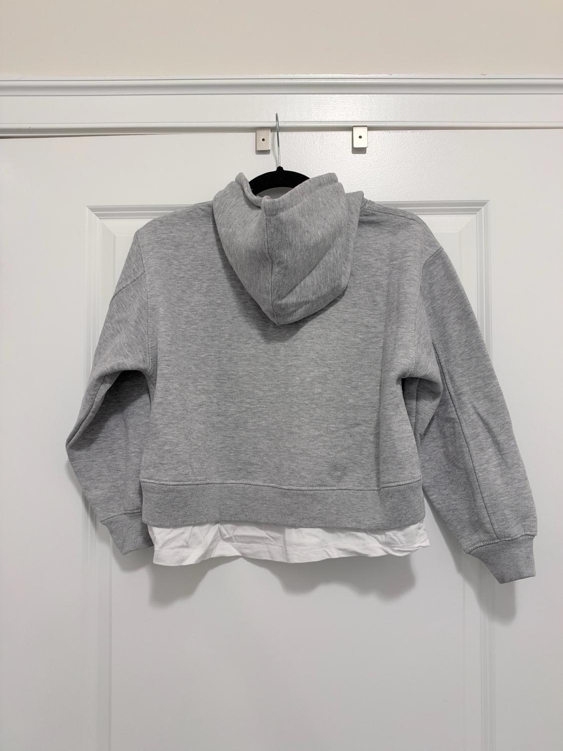 VARSITY DOUBLE HEM HOODED SWEATSHIRT - Image 3