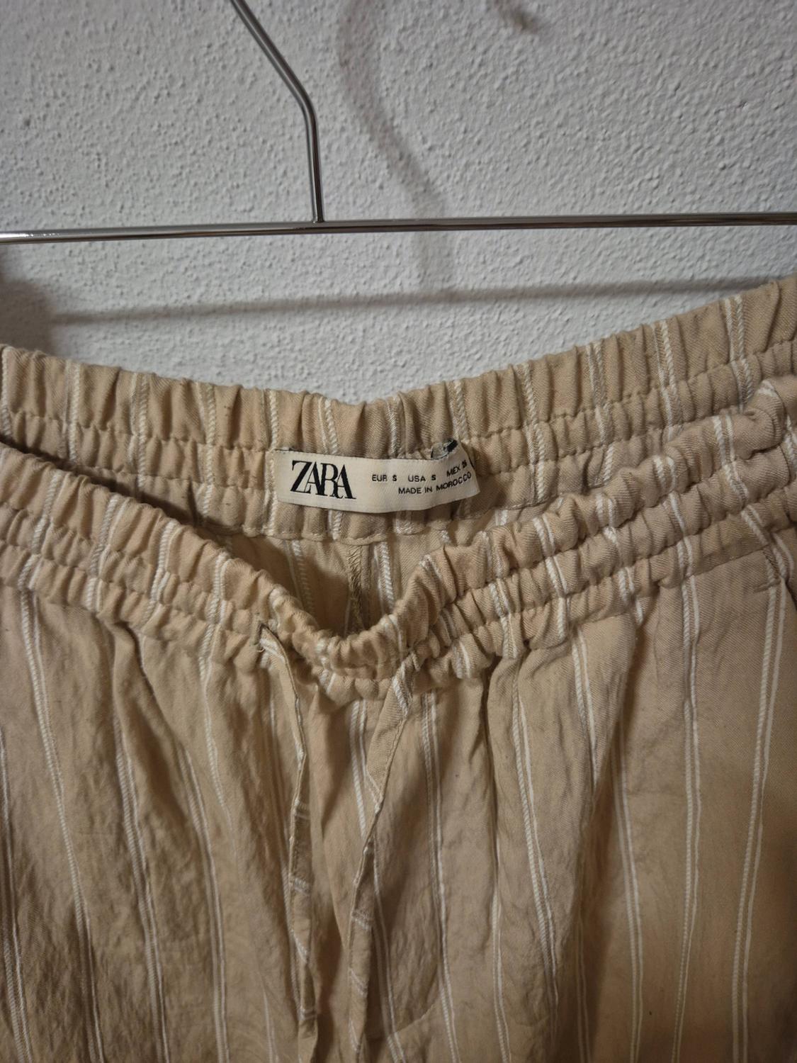 STRIPED STRUCTURED TROUSERS - Image 3