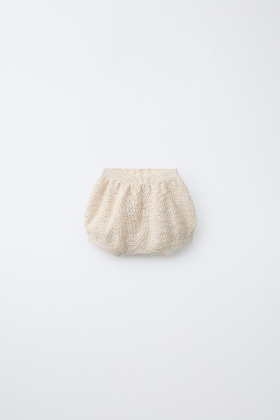 BLOOMER PUNTO TEXTURA - Beige claro de Zara - Imagen 0