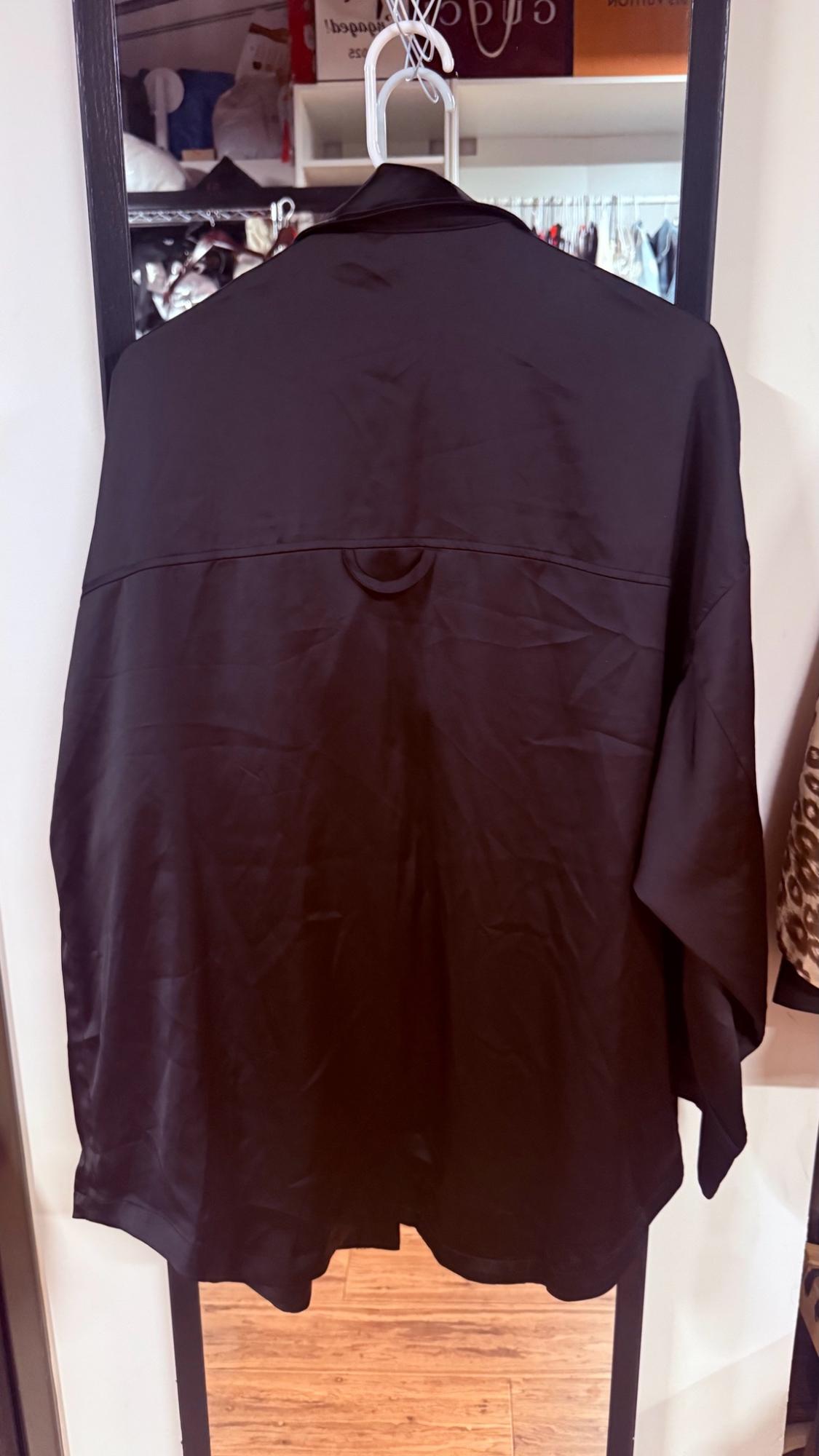 OVERSIZED SATIN EFFECT OVERSHIRT - Image 2