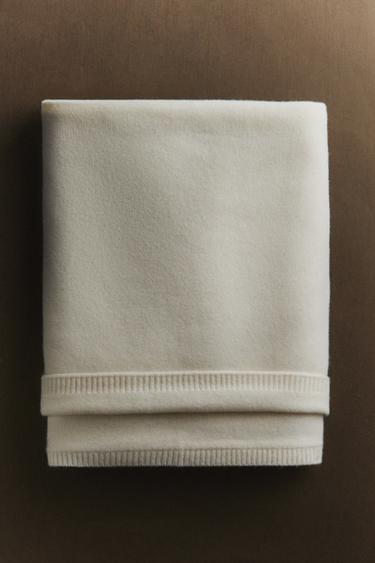 COUVERTURE CACHEMIRE - Écru de Zara - Image 4