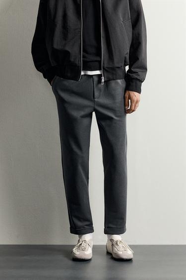 EASY CARE JOGGER-WAIST PANTS — Charcoal gray 2