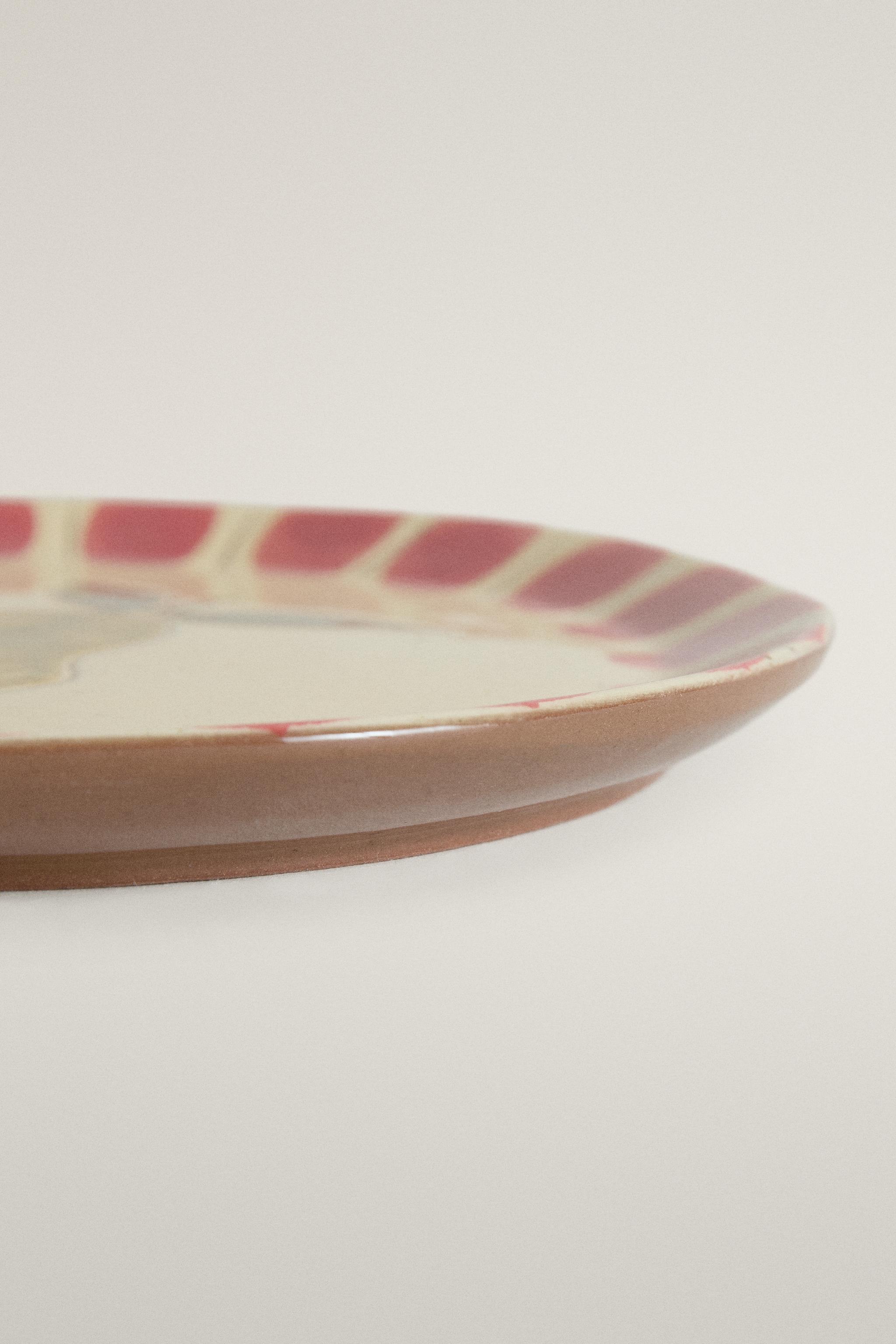 FRUIT EARTHENWARE DESSERT PLATE