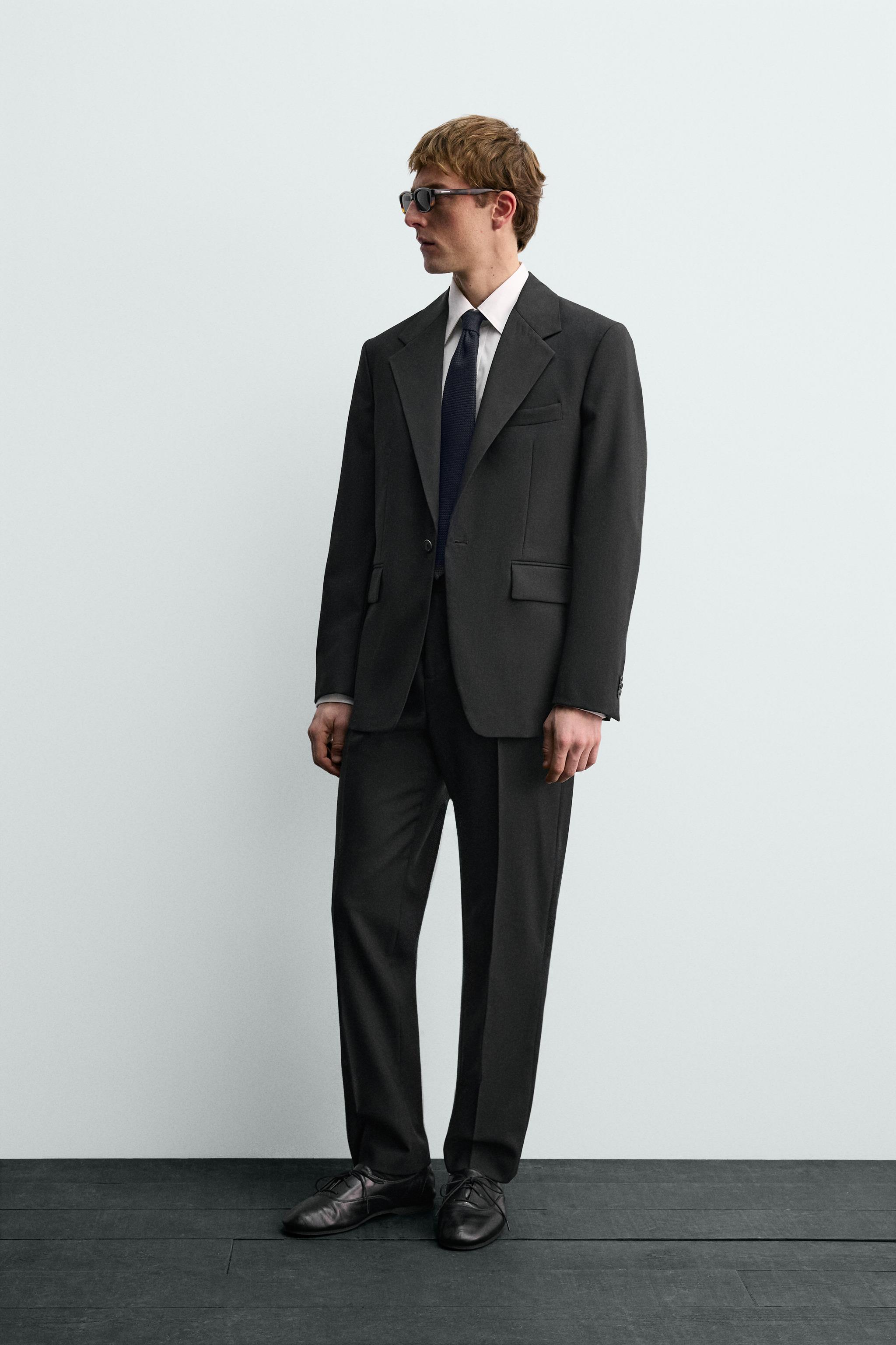 WOOL TUXEDO BLAZER AARON LEVINE X ZARA