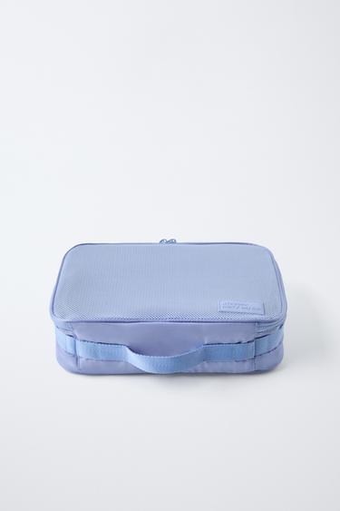 НЕСЕССЕР ИЗ СЕТЧАТОЙ ТКАНИ — Синий от Zara — изображение 0