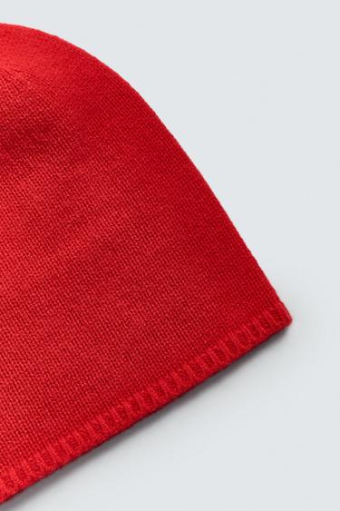 LIMITED EDITION CASHMERE BEANIE - Red by Zara - Image 2