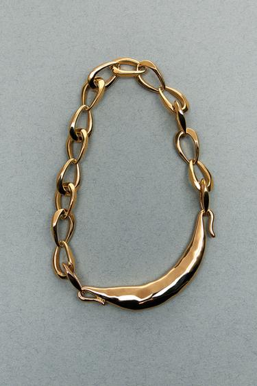 COLLAR CADENA METÁLICA - Dorado de Zara