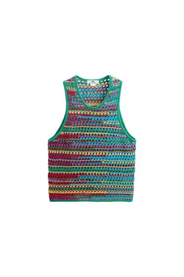 CROCHET KNIT TANK TOP - LIMITED EDITION