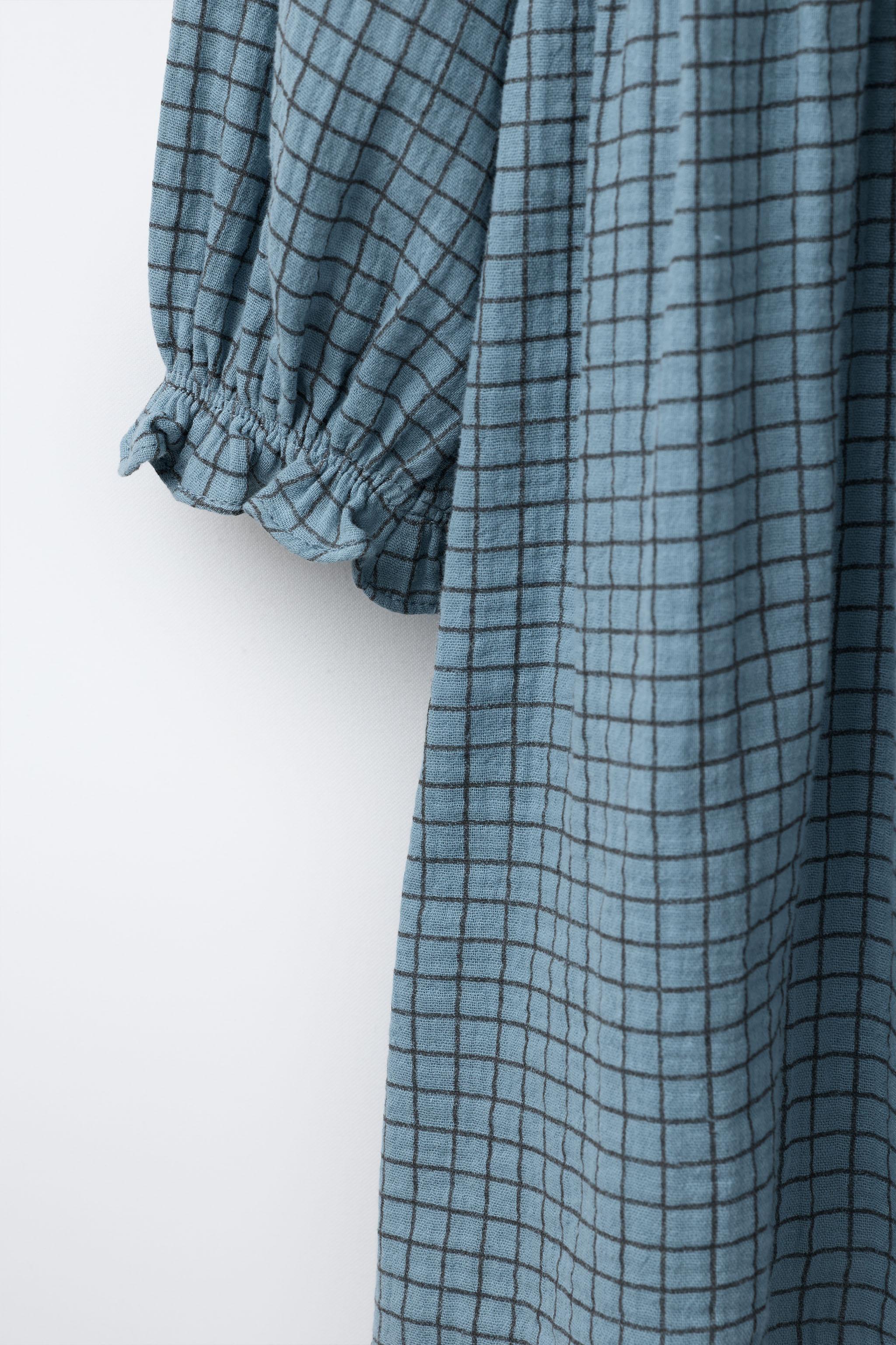 TEXTURED PLAID DRESS BENSIMON ® X ZARA