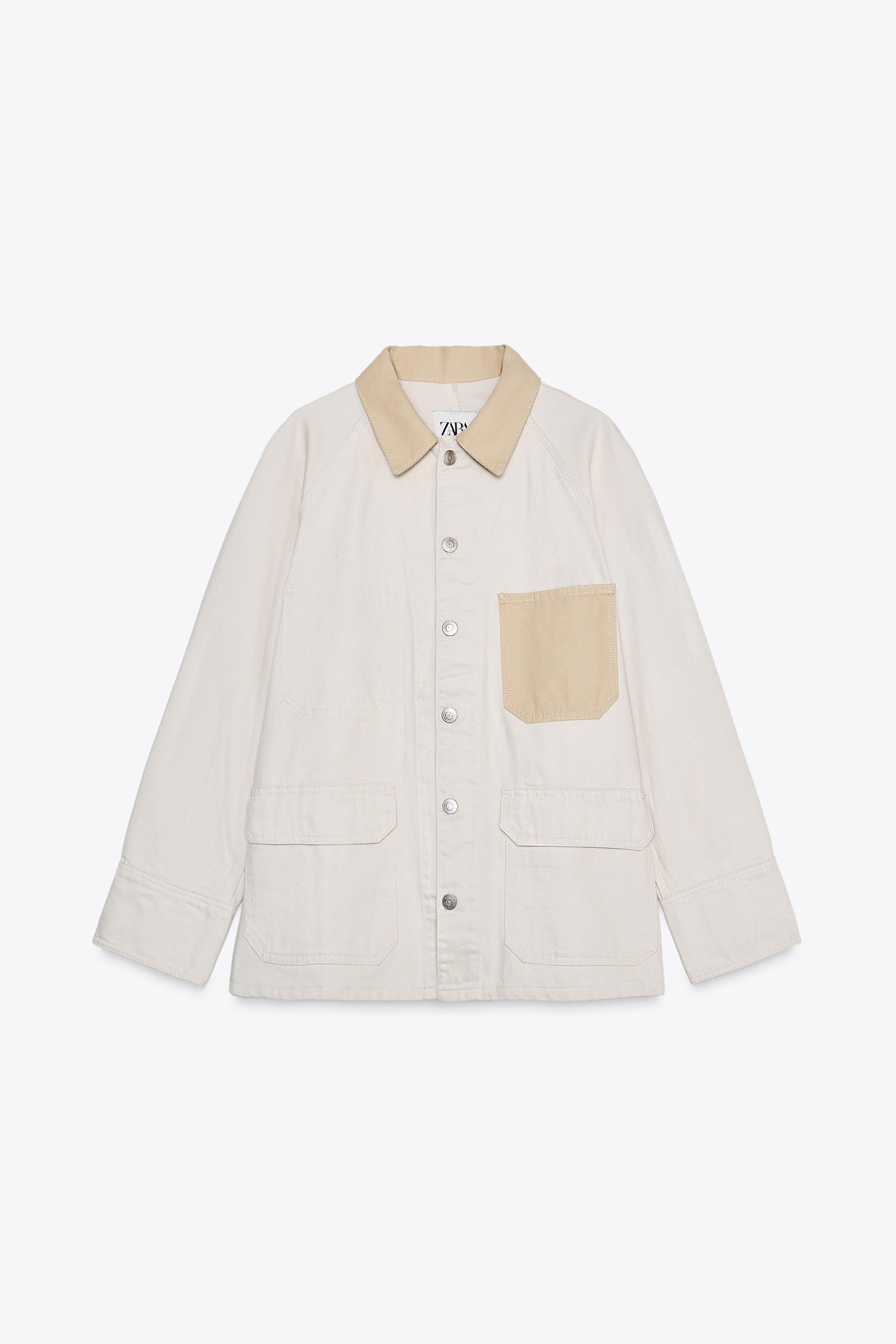 POCKET OVERSHIRT ZW COLLECTION - Ecru | ZARA United States