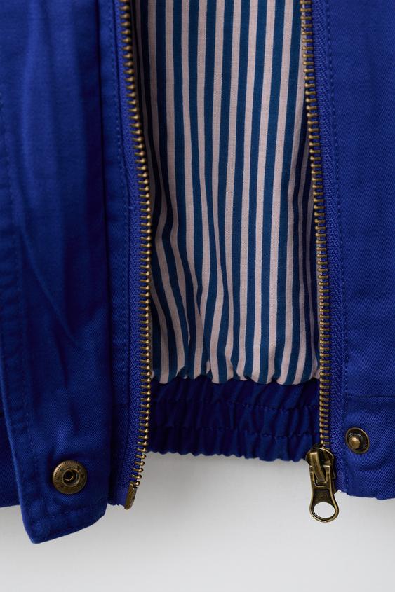 BLOUSON ÉTIQUETTE FRUIT OF THE LOOM™ - Bleu encre de Zara - Image 3
