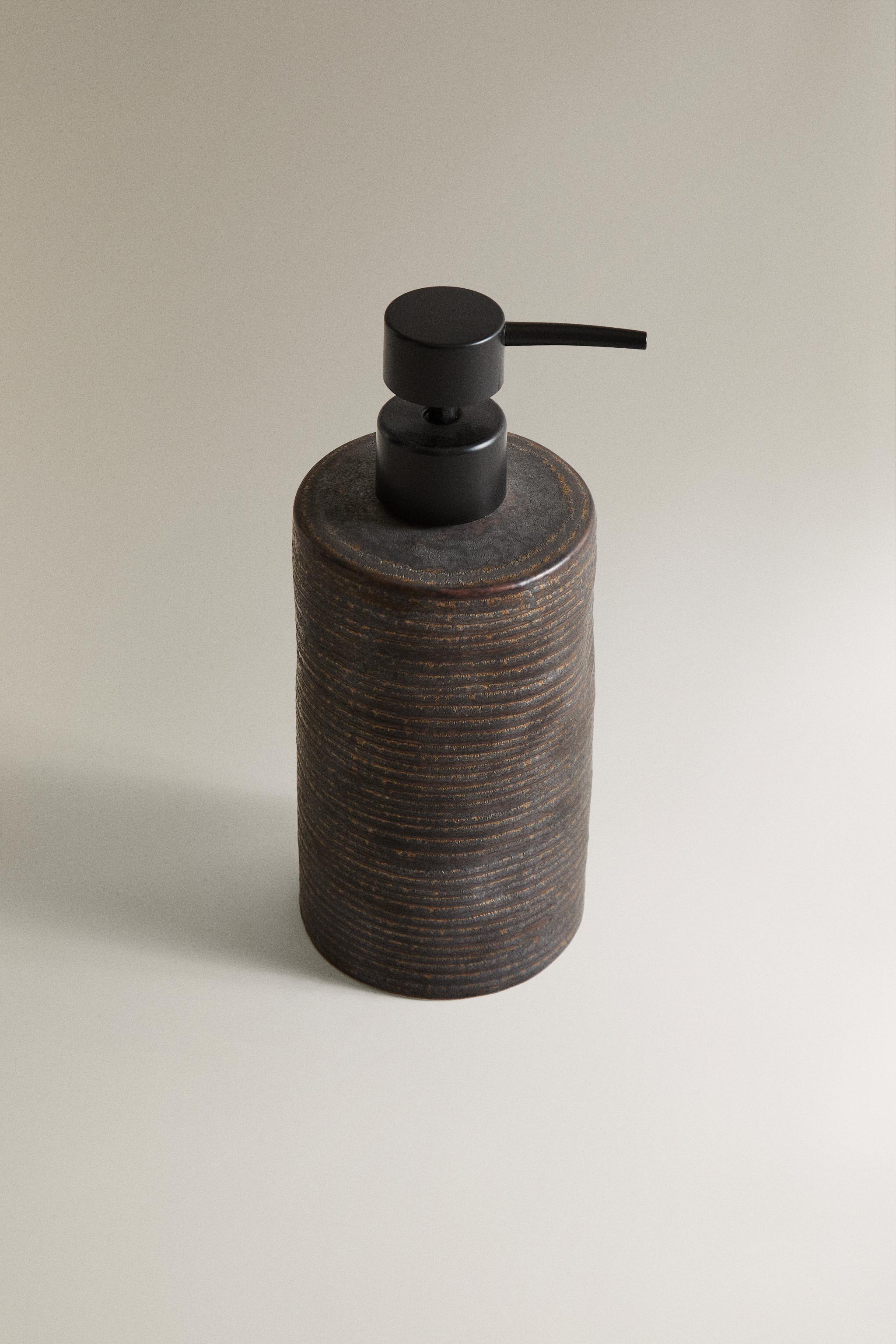 BLACK CERAMIC SOAP DISPENSER - Black | ZARA United States