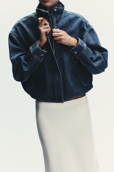 VESTE EN DENIM TRF - Bleu de Zara - Image 2